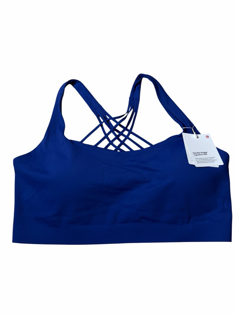 NWT Lululemon FlexyFlex Yoga Bra *Light Support, D-DDD Cups (Deep Sea Blue) L/XL